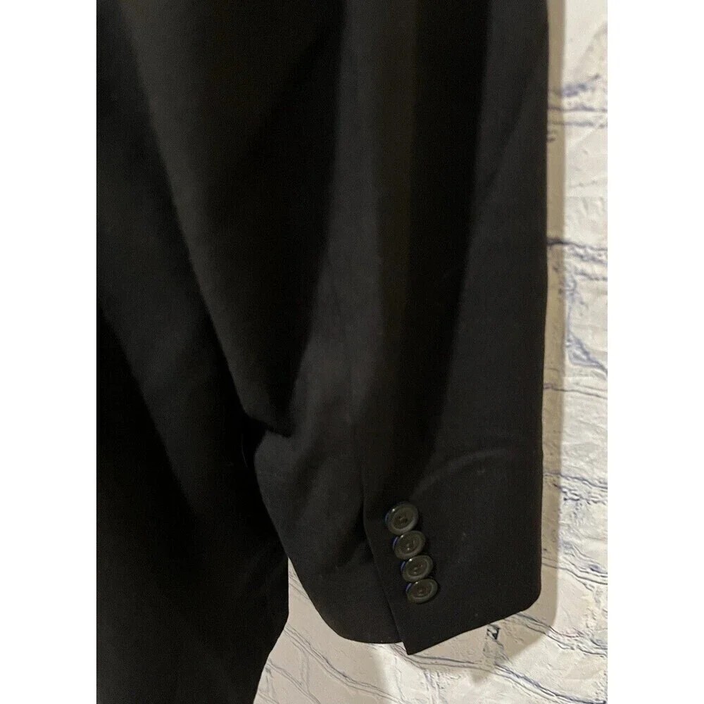 Billy London UK 46R Mens 2 Button Black Suit Blazer Jacket